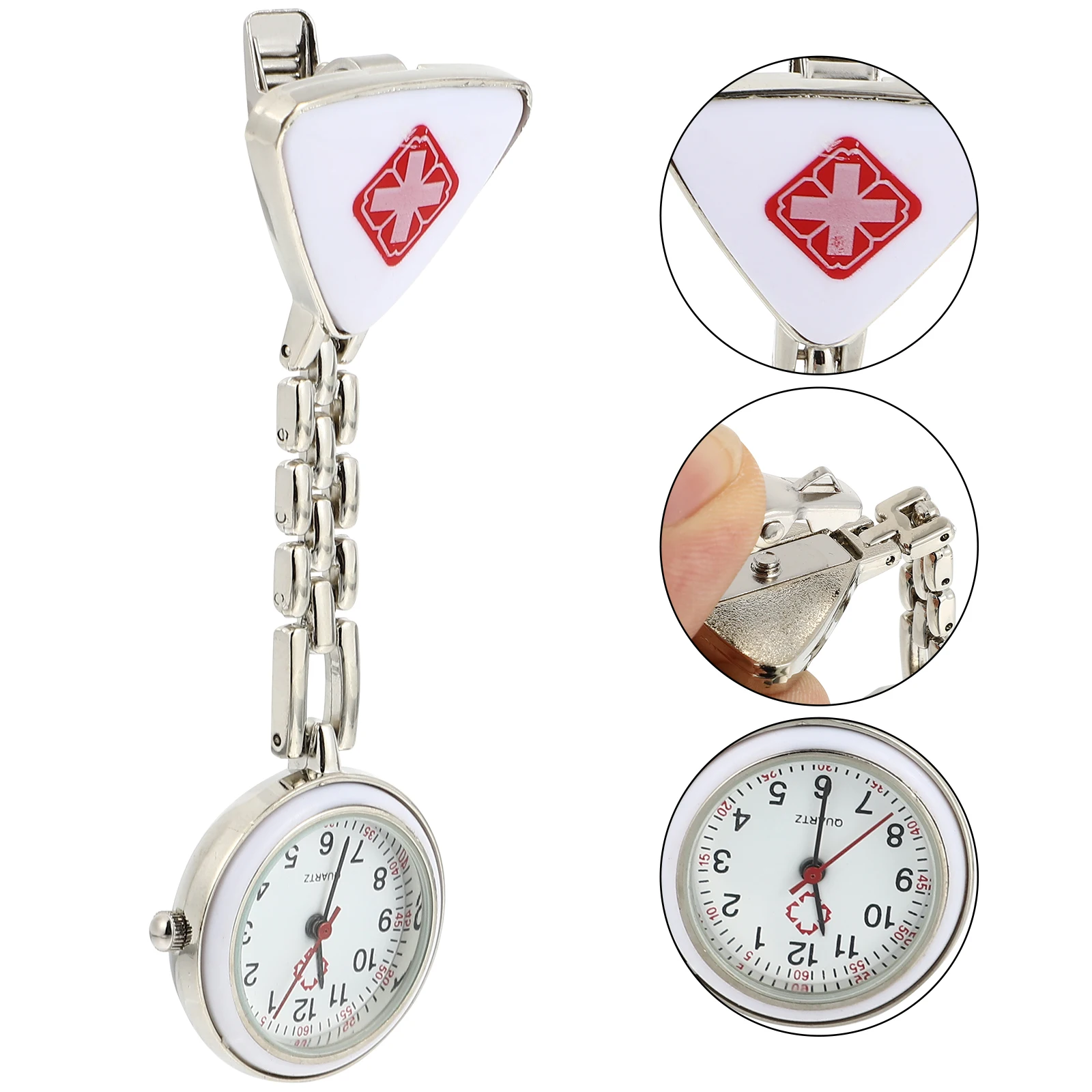 

Quartz Wall Watch Portable Number Nurse Fob Doctor Miss Waterproof