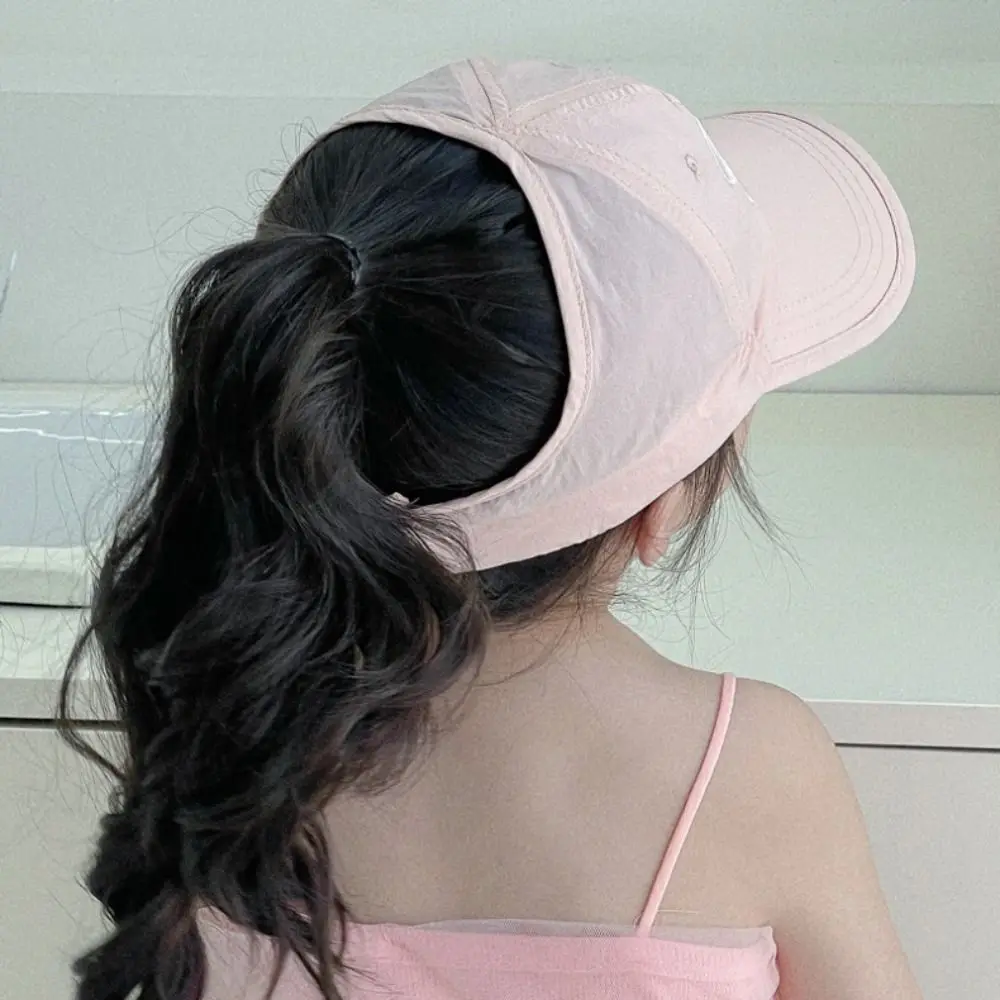 Korean Style Half Empty Top Hat Shading Hat Anti-UV Sun Hat Summer Kid Sunhat No Top Beach Hat Bow Children's Visor Hat Girls