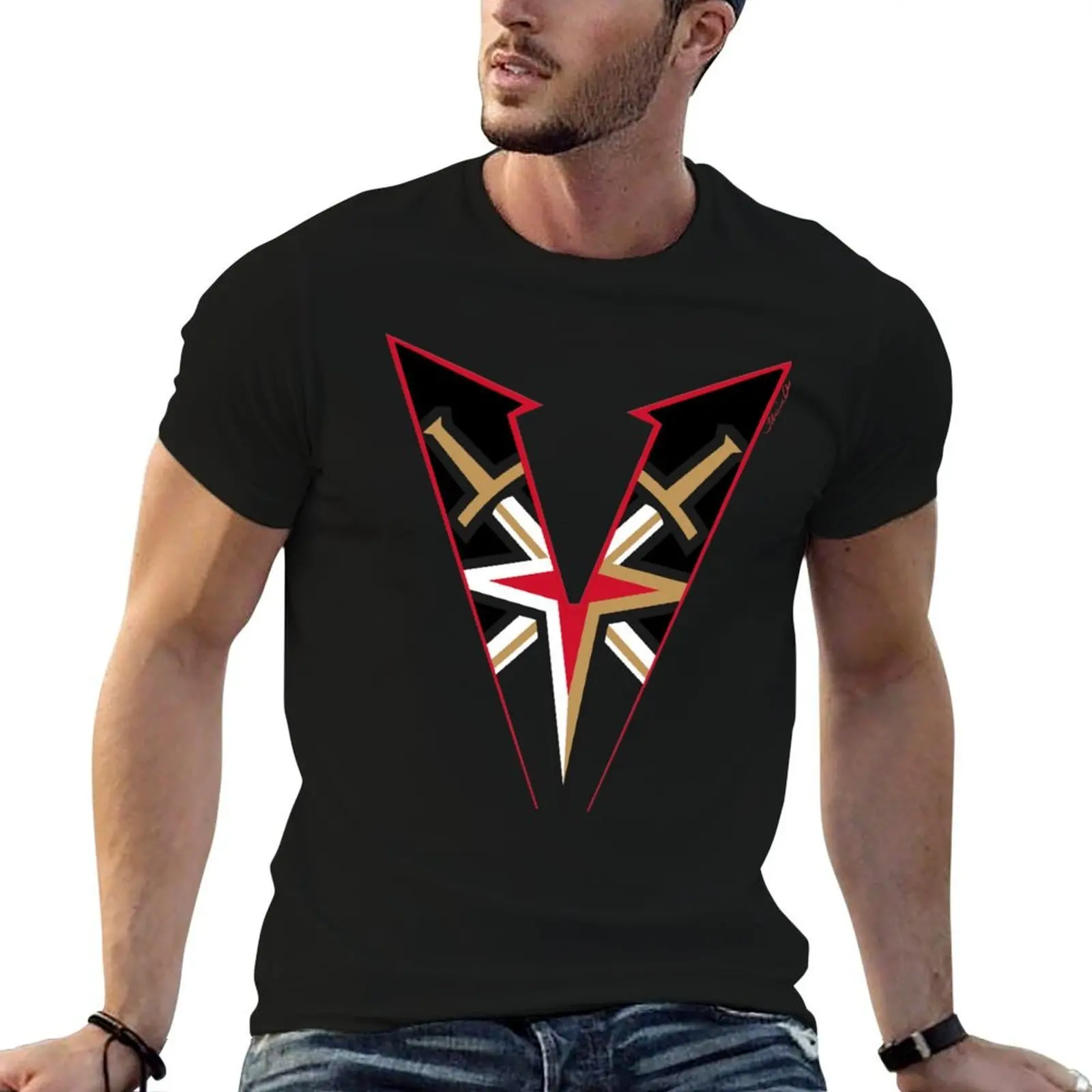 

100 shirts 100% man for man shirt package plain Vegas Golden cotton for T-Shirt t-shirt black cotton t percent t cotton