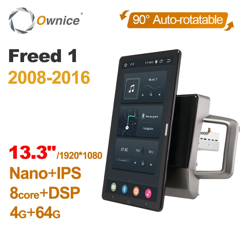 

TS10 Android 12.0 Ownice Car Radio Auto for Honda Freed 1 2008-2016 13.3" 7862 No DVD Support USB Tesla Style Nano 1920*1080