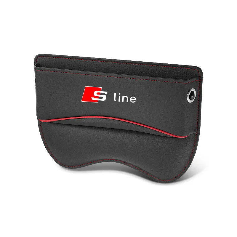 

For Audi Sline A3 A4 A6 B8 A5 B7 C7 A7 A8 B9 B6 C6 Q3 Q5 Q7 Q8 TT S3 Car Seat Gap Crevice Slot Storage Box Organizer Accessories