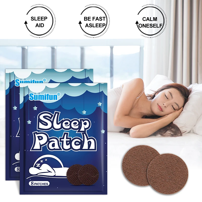 8/16/24pcs Insomnia Stickers Herbal Medical Help Sleeping Patch Neurasthenia Soothing Sleep Aid Plaster Improve Sleep Quality