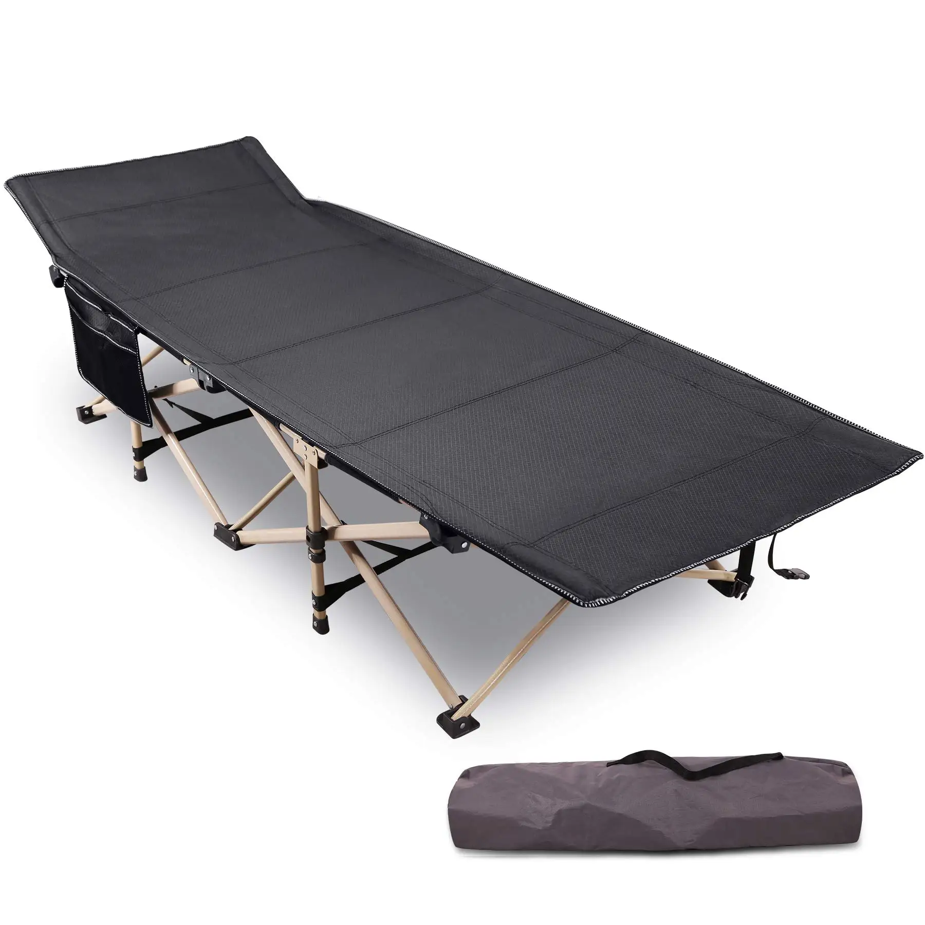 

Wholesale Custom Modern Outdoor Durable Lightweight Portable Hiking Stretcher Products Camping Folding Adult Sleeping Bed Cot