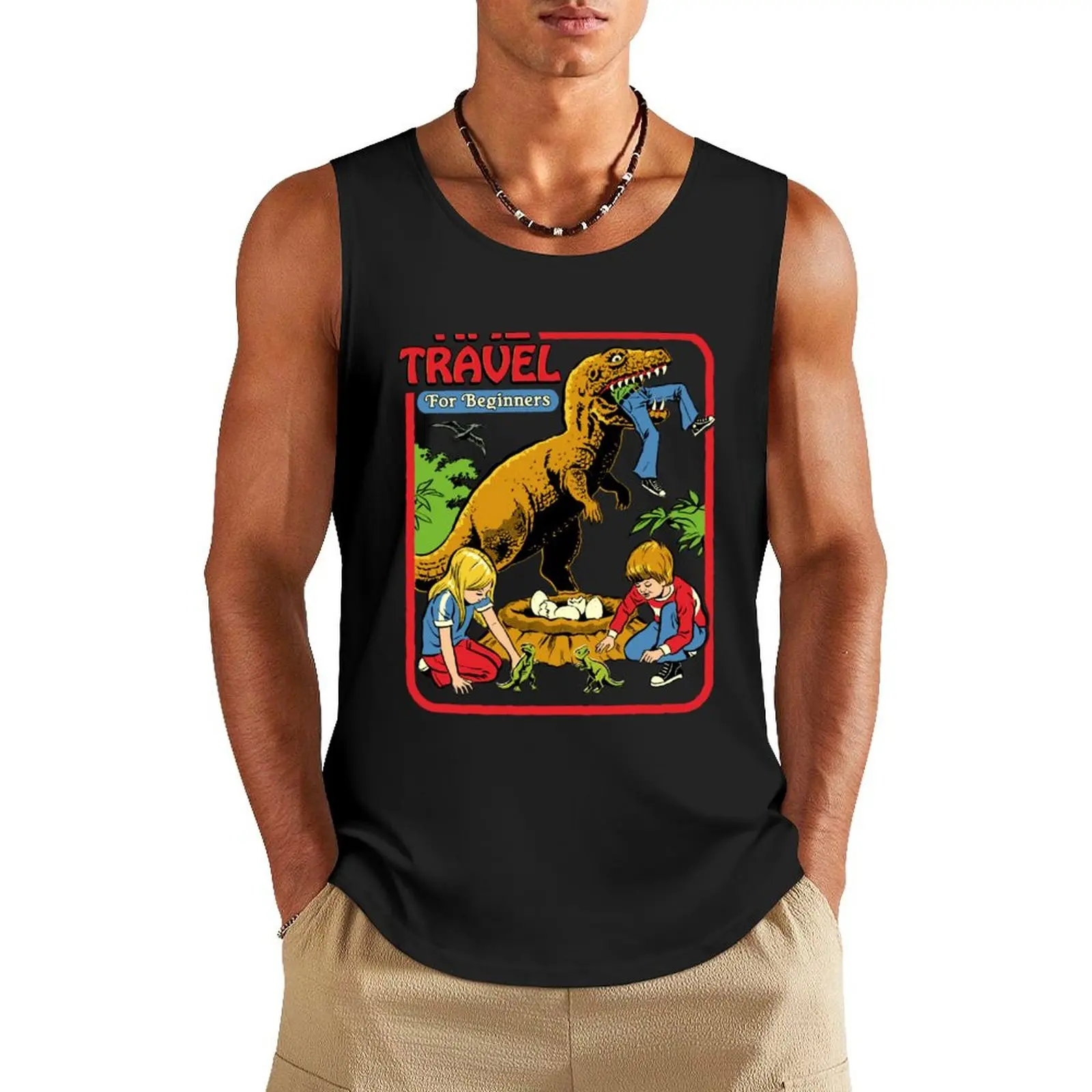 

Time Travel For Beginners Tank Top Gym wear men clothes Gym T-shirts for men Men's gym t-shirts