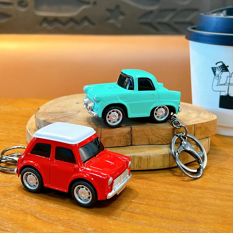 Jouet de voiture à inertie pour enfants, Mini voiture en alliage, coccinelle rétro, porte-clés de voiture classique, pendentif, jeu de bureau, cadeau pour garçon