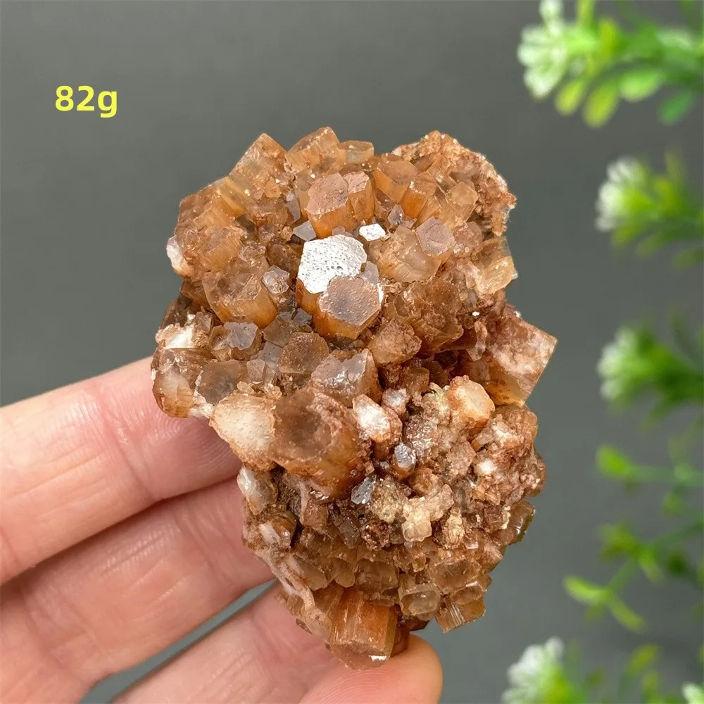 Clip d'Aragonite Orange Rare Naturel, Quartz, Pierre Douce, Spécimen Aura, Méditation, Massage de Guérison, Décoration de la Maison