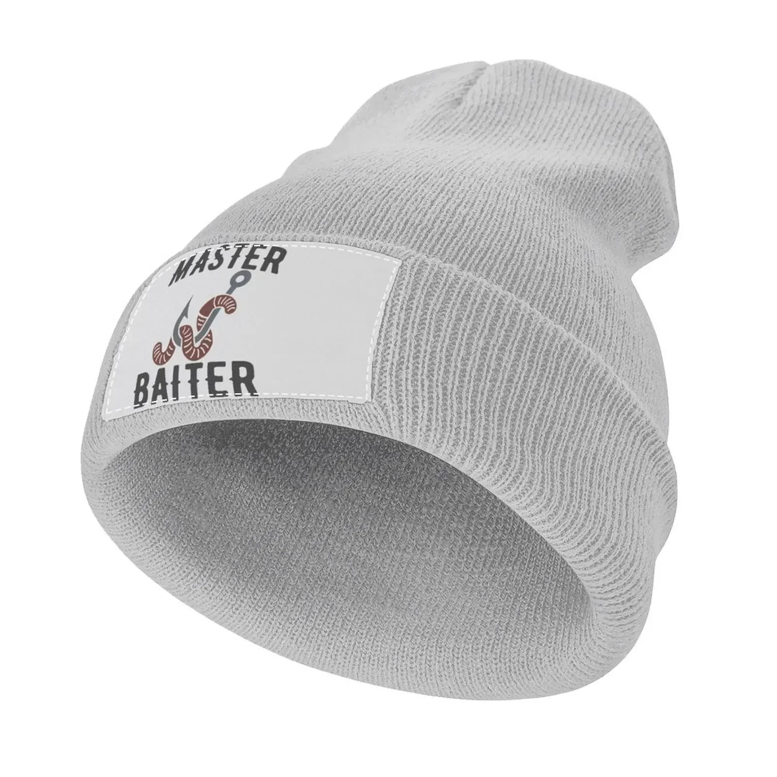 Master Baiter funny fisherman Knitted Hat Luxury Cap Military Cap Man Beach Bag Mens Hat Women's