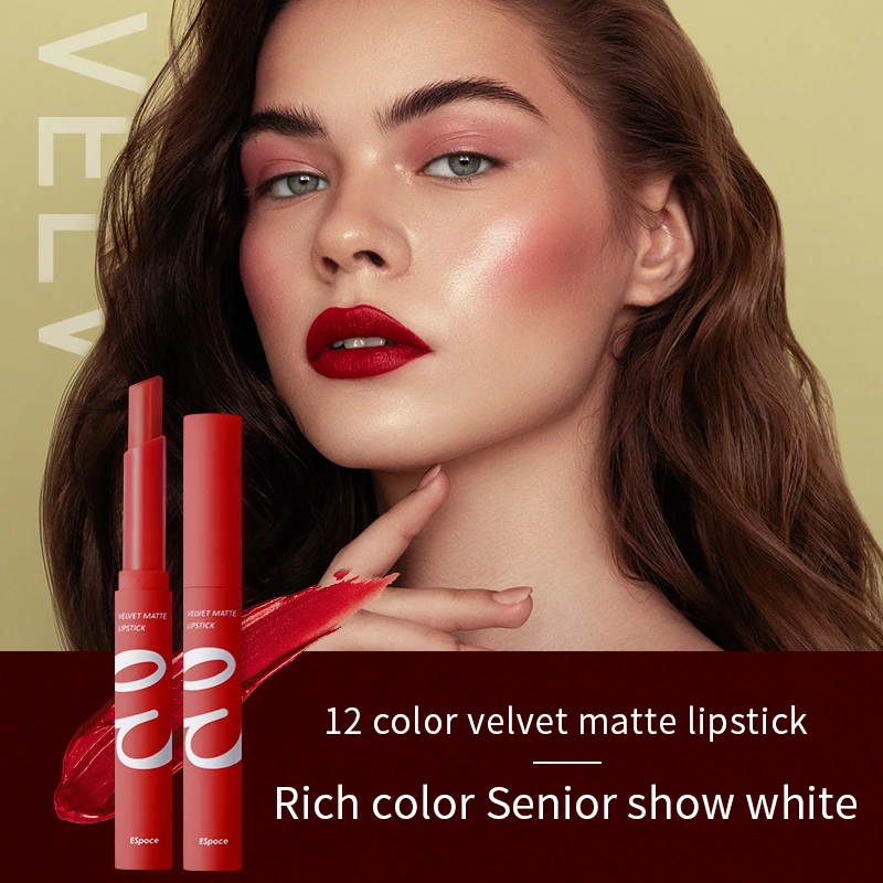 Lipstick Non-sticky Formula Pigmented Waterproof Matte Lipstick Long Lasting Lipstick Bestselling Waterproof Velvet Texture