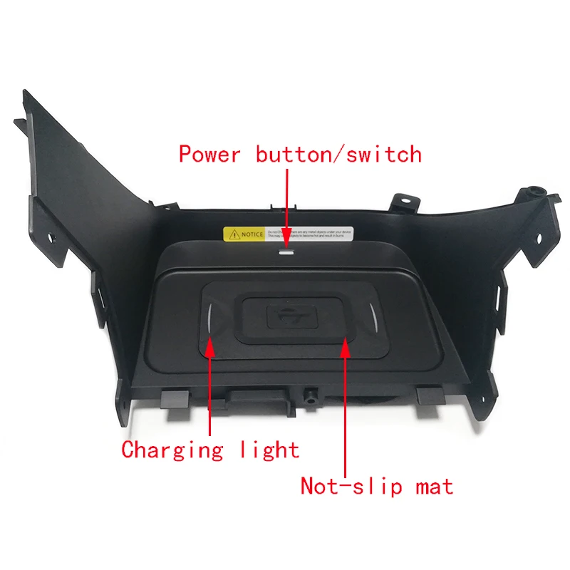 Car center console phone charger 15w wireless charger charging pad plate charging holder for Hyundai Sonata 9 2017 2018 2019