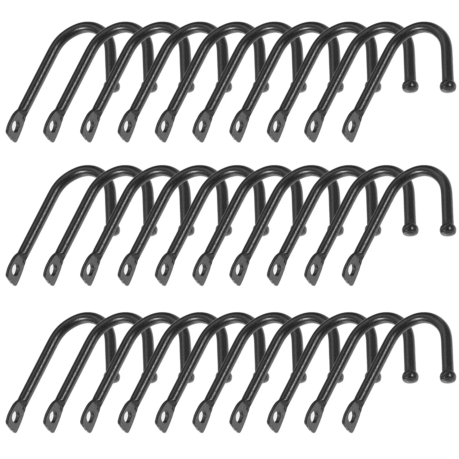 30Pcs Small Wall Hooks Iron Rustic Hooks for Hanging Coats Bags Keys Hats Belts Mugs Umbrellas Coffee Cup Holder Wall Mounted