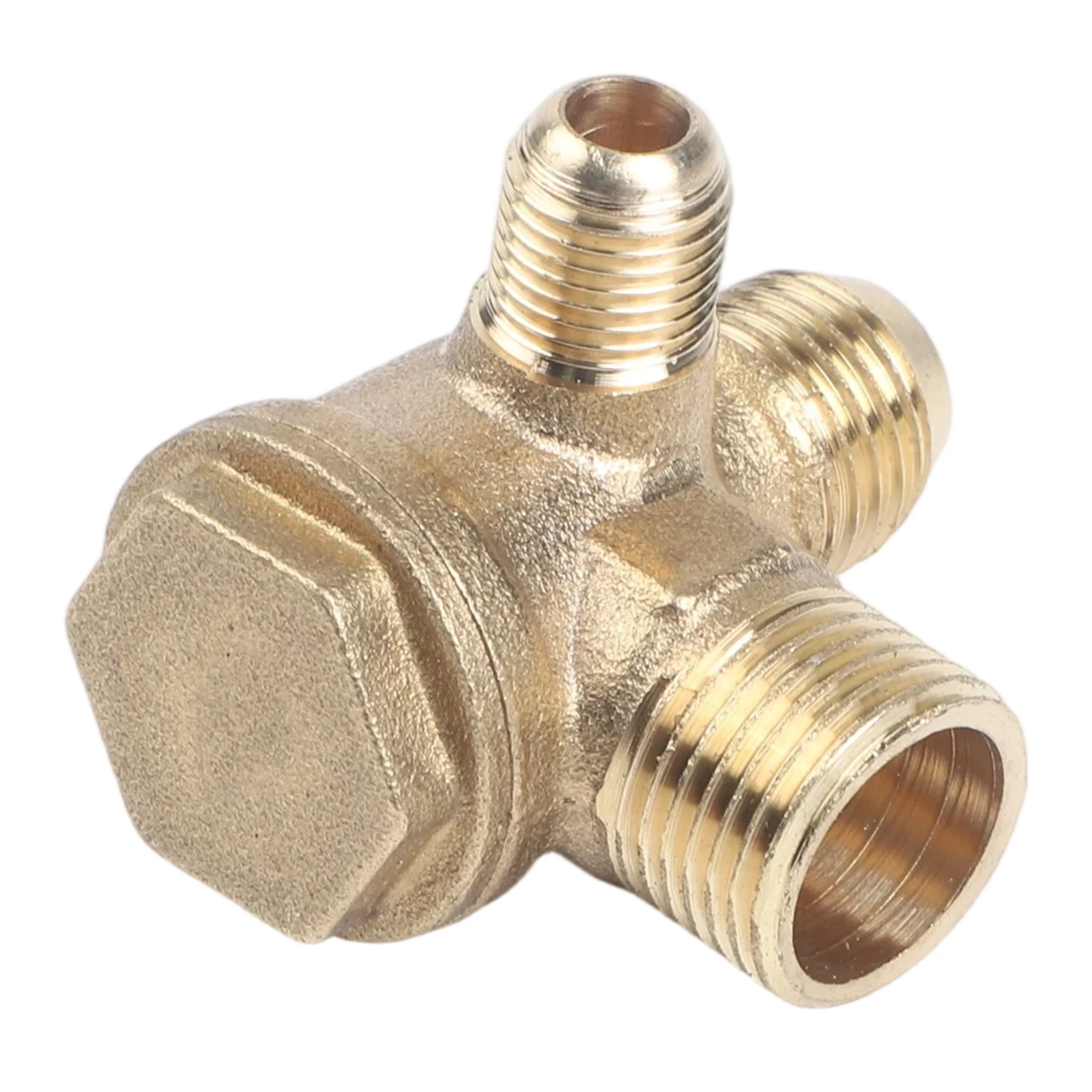 Part Check Valve Thread Connections Thread connections Air Pump Cut-off Gold 10*14*16mm Accessories Air Compressor