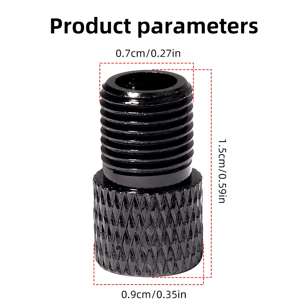 VXM Bicycle Aluminum Alloy CNC Bike Valve Adapter Convert Presta Schrader Valve Pump Air Nozzle Tube Tools Cycling Accessories