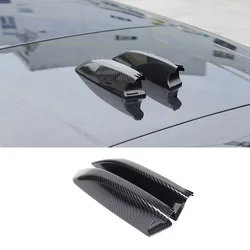 ABS Carbon Fiber For Land Rover Range Rover Sport Vogue L460 2023+ Car Roof Shark Fin Antenna Cover Trim Sticker Car Accessories