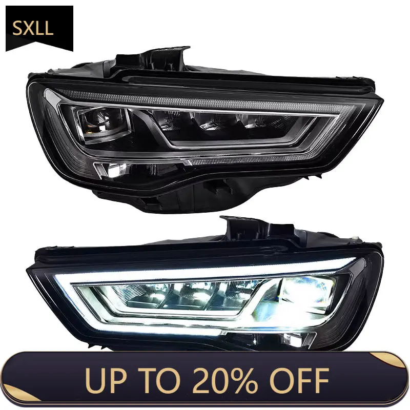 

SXLL For A3 Headlight Assembly, Shiyu 14-16 Model, A3 LED Headlight Modification, Old to New S3/RS3 Daytime Running Lights