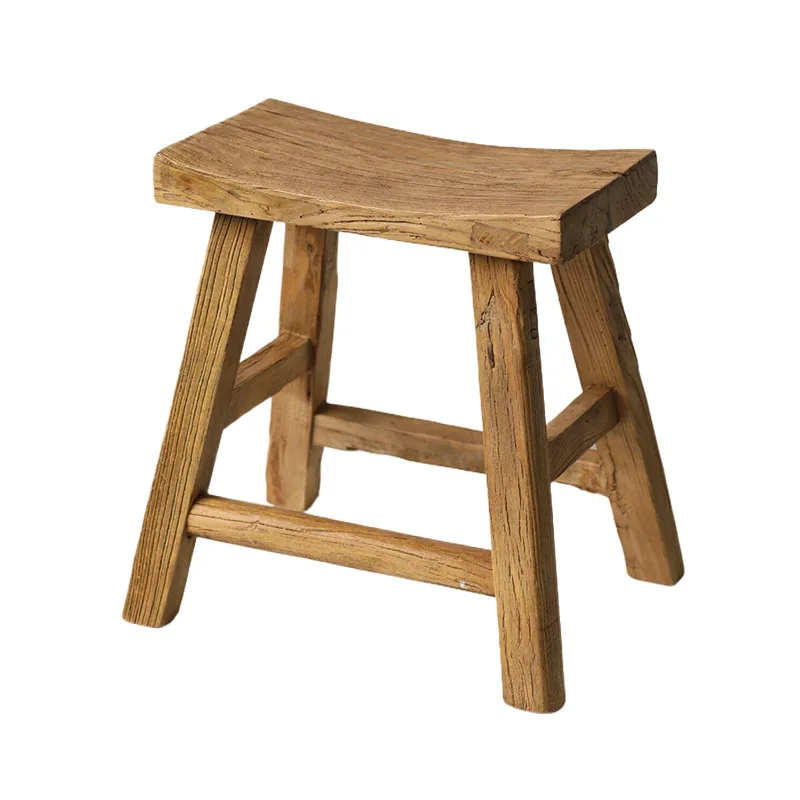 

Elm, concave, sitting stool, winter, tea in the fireplace, four feet, simple