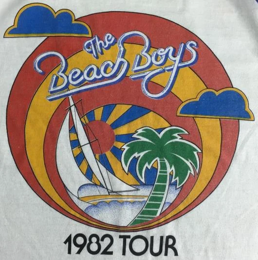 The Beach Boys 1982 Band Cotton White All Size Unisex T-Shirt 2 sided