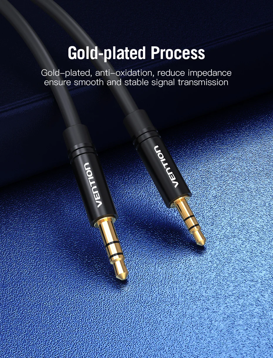 Vention 3,5 auf 2,5 Aux-Kabel, 3,5 mm auf 2,5 mm Audiokabel für Kopfhörer, Aux-Lautsprecher-Verbindungskabel, 2,5 auf 3,5 – Detail 6