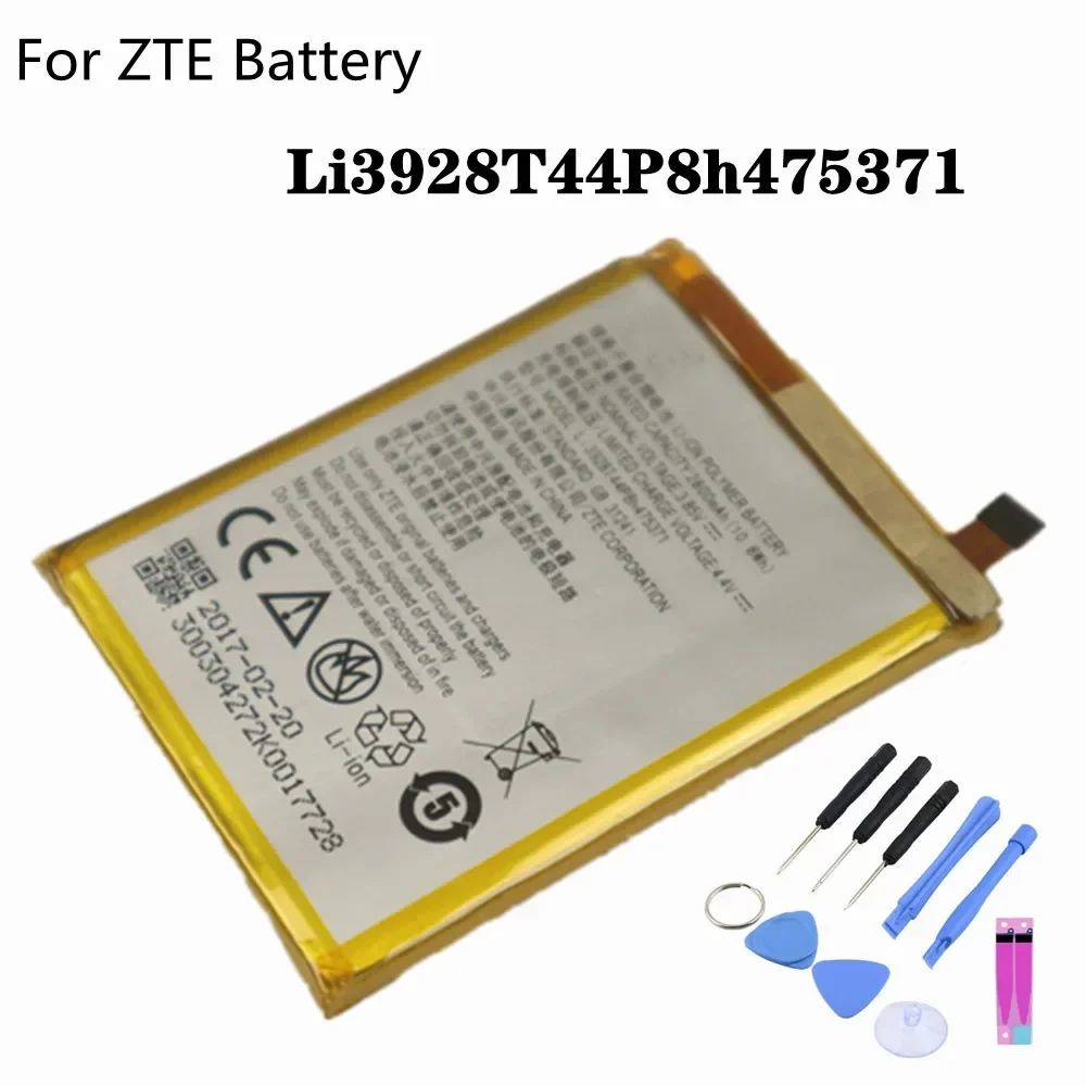 Zteブレード用バッテリー,2800mah,li3928t44p8h475371,a1,v8 mini,v8mini,bv0850,v0850,axon mini,ツール,新品