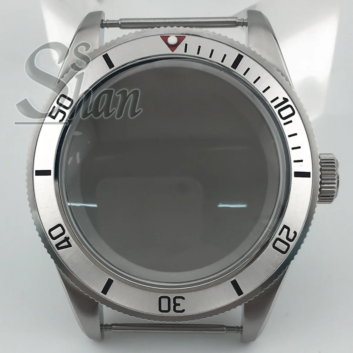 Boîtier en acier inoxydable de 39mm, lunette rotative en verre bombé, cristal saphir adapté aux pièces de mouvement NH34 NH35 NH36 EAT2824 PT5000