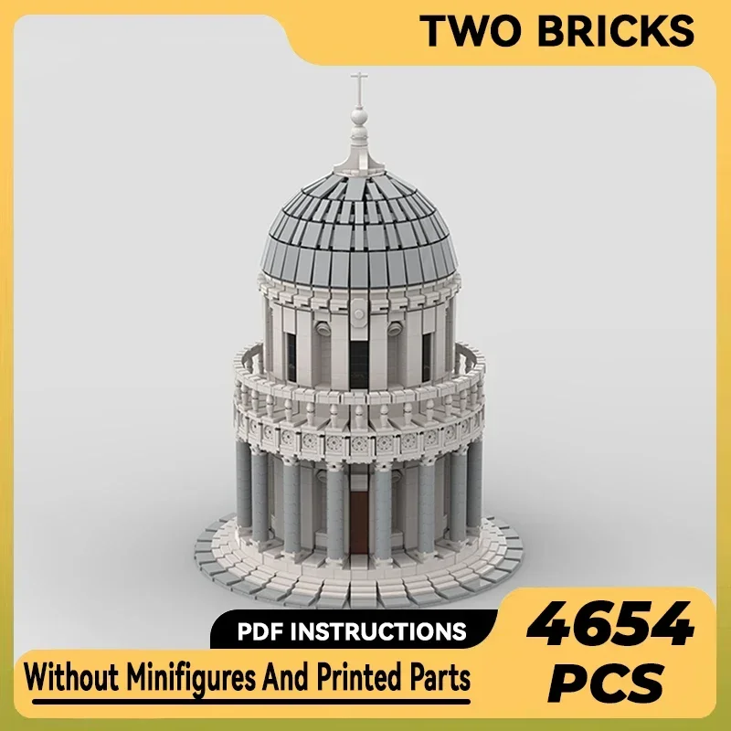 Roman Street View Model Moc Building Bricks The Temple Of Bramante Technology Blocks Gifts Christmas Toys DIY Sets Assembly