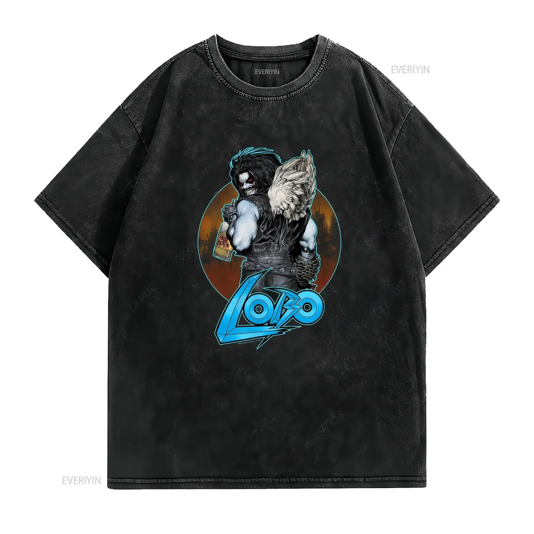 Lobo Gut Rot Women's T Shirt vintage Washed Casual Soft Stretched graphic Slightly Stylish fashion designer clothes