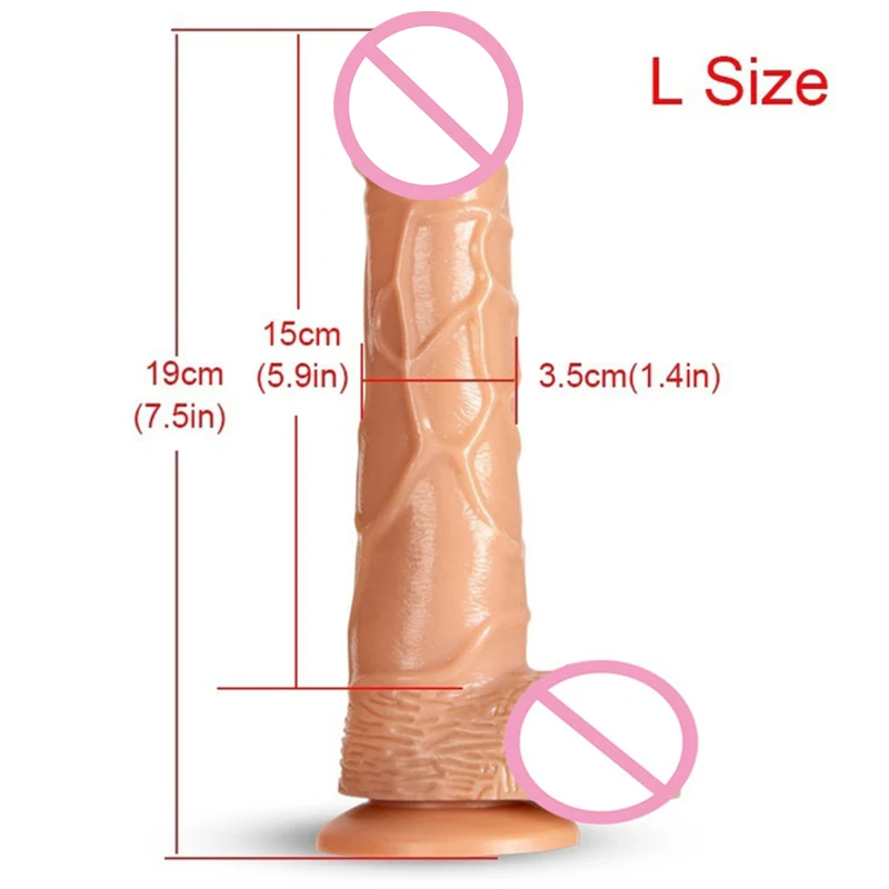 Realistic Soft Dildo for Women Fake Dick Suction Cup Silicone  Dildos Penis Female Masturbation Erotic Toy Lesbian Sex Toys