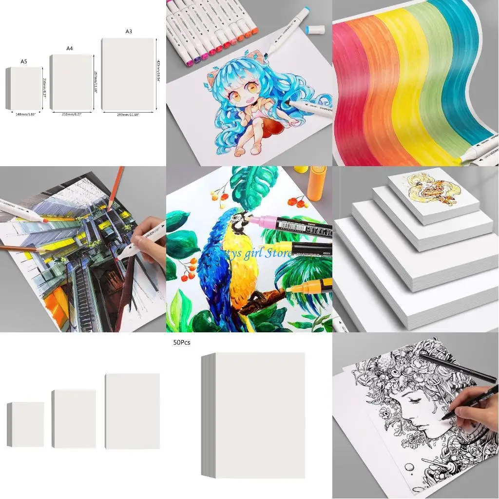 

C7AB Painting Thick Paper Notebook for Drawing Practice Drawing Art