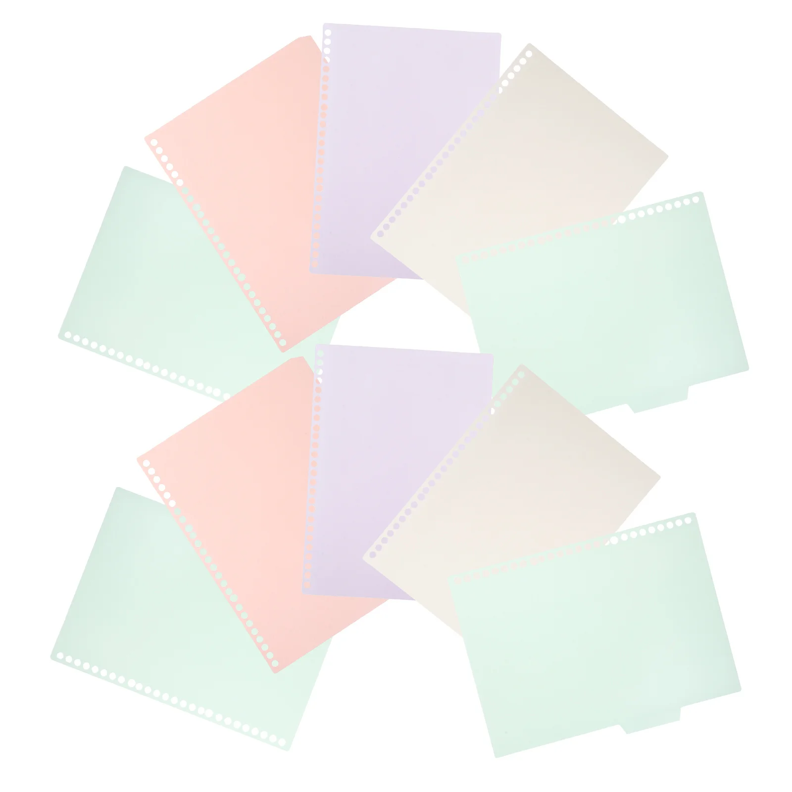 

40-Page Spiral Notebook B5 Size Color Coded Binder Index Dividers Practical Notes Notebook for School Office Work