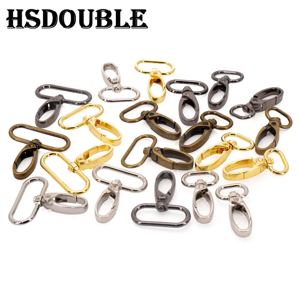 5pcs/pack 15/20/25/32mm/38mm Metal Snap Hook Lobster Clasp Collar Carabiner Belt Buckles DIY KeyChain Bag Part Accessories