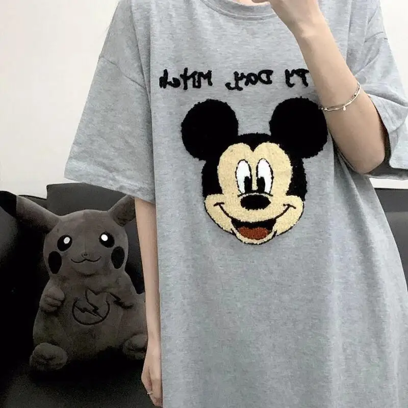 Popular Spring and Summer Home Clothes for Women,cute Long Cool Loose Large Size Pajamas Bathrobes, Casual Student Nightgowns