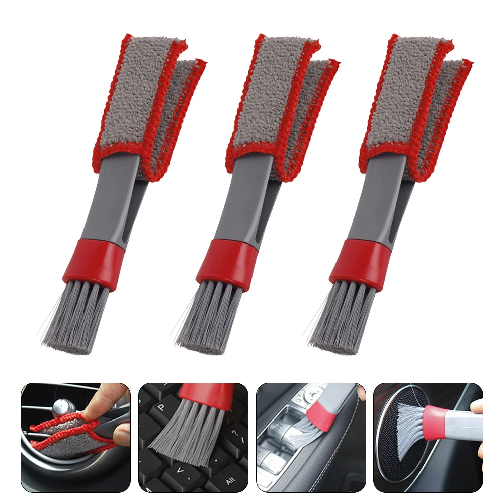 

3 PCS Cleanser Computer Keyboard Cleaner Car Gap Brushes Corner Duster Cleaning Keyboards