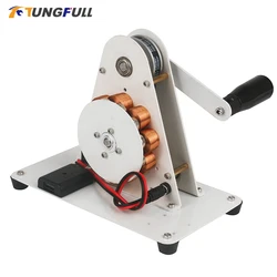 Hand Crank Generator 220v Mobile Phone Charging Treasure Manual Generator ermanent Magnet USB Mobile Phone Charging 12V