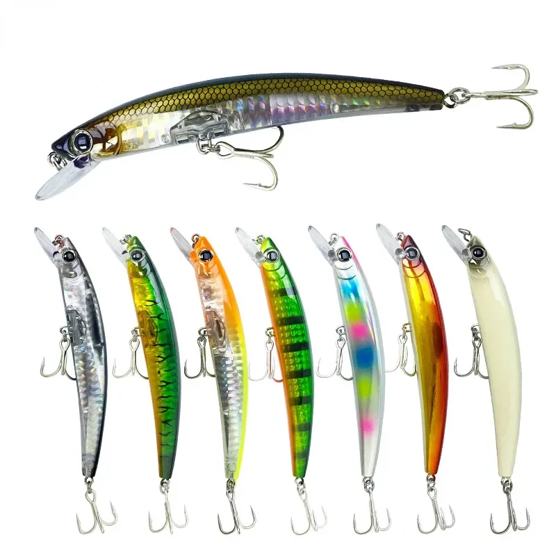 

110mm 14g Floating Minnow Jerkbait Fishing Lure Trolling Twitch Wobbler Artificial Hard Bait Seawater Trout Pesca Fishing Tackle