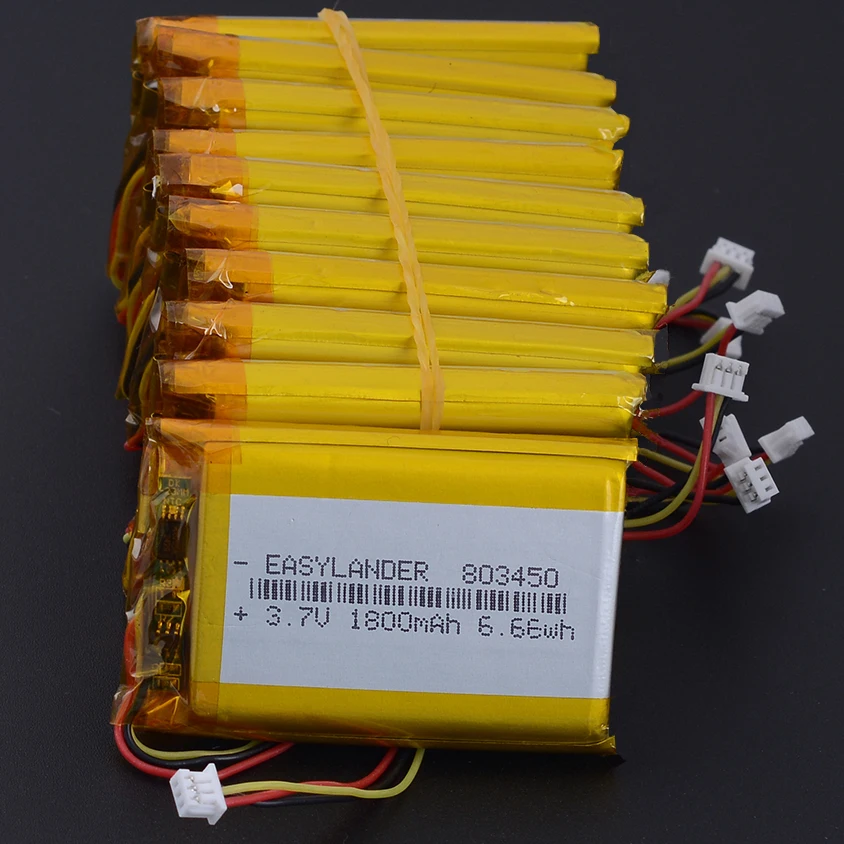JST1.25 3P 3.7V 2000mAh 103450 Lithium Li-ion Polymer Battery Lipo 303450 403450 503450 603450 703450 803450 903450