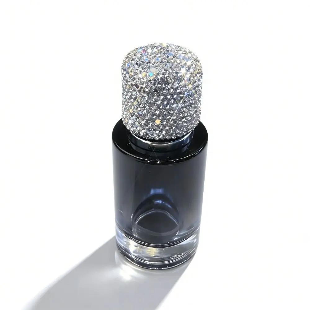 Gift 30ML Rhinestone Bottle Creative Exquisite Refillable Spray Bottle Portable Flash Rhinestone Oil Diffuser Bottle Home Decor