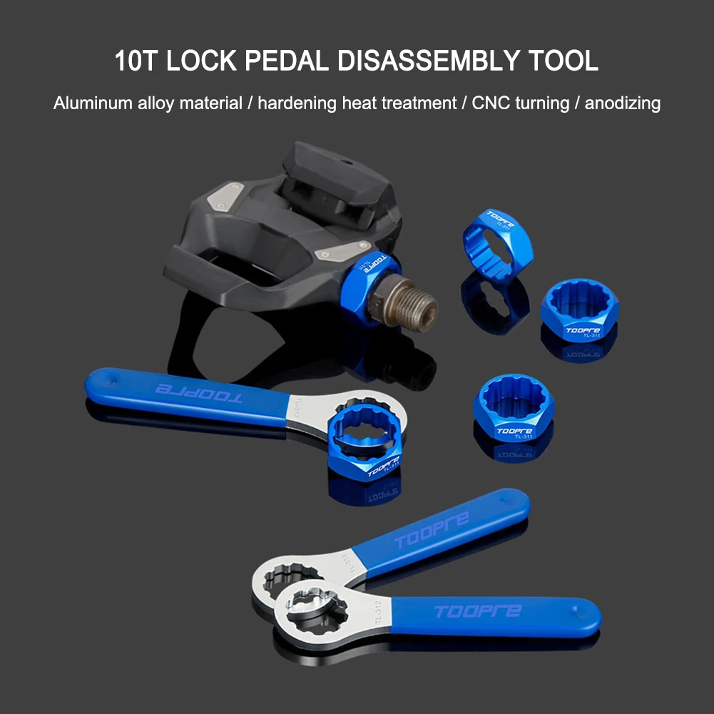 Metal Bicycle Pedal Disassembly Tool Mountain Road Bike Lock Pedal Axle Spindle Shaft Installation Removal Supplies