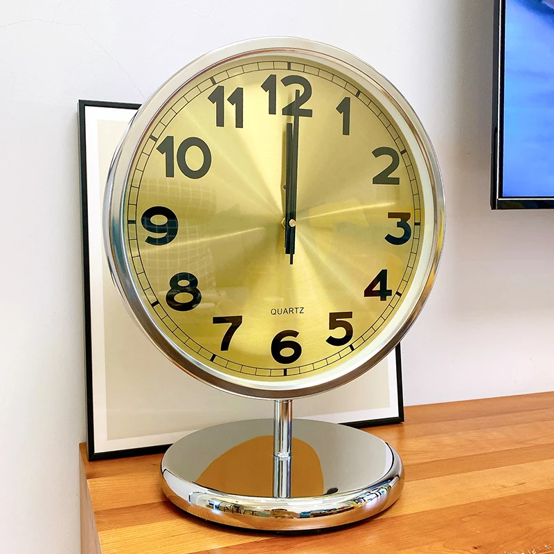

Non-punching desk clock Satellite radio wave automatic time mute Intelligent voice-activated luminous fashion floor clock