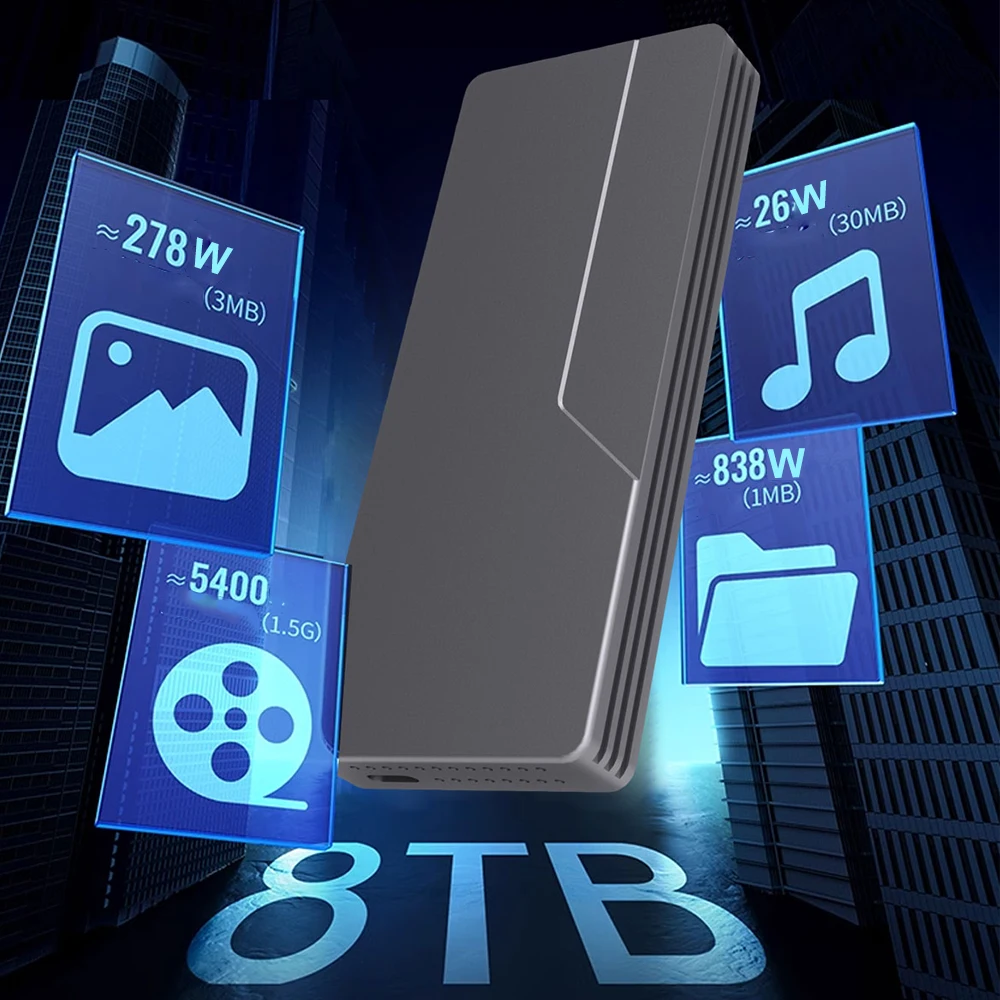 USB4 40Gbps NVMe SSD Enclosure 8TB Pendingin Bawaan untuk M.2 NVME PCIE Case Vest Casing Aluminium Kompatibel dengan Thunderbolt 4/3