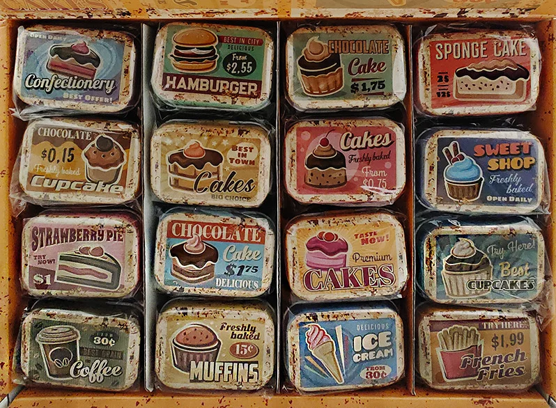 1/3/6PCS Flip Cover Tin Box Mini Rectangular Iron Box Decorative Box Portable Small Storage Cans Candy Pills PaperClip CuteStyle