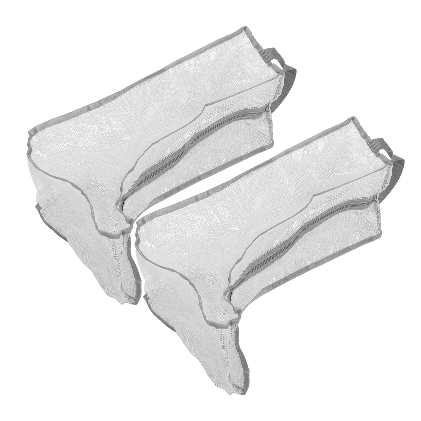 

Комплект из 2 прозрачных сумок-чехлов для обуви на молнии, большой вместимости, для высоких сапог, ковбойских сапог, водонепроницаемых, пылезащитных