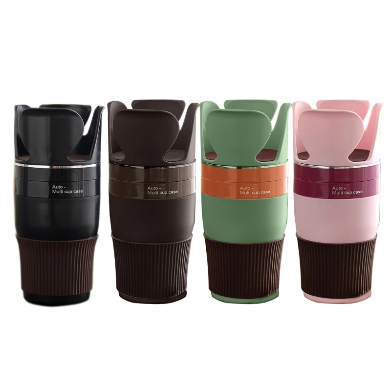 

Convenient Car Cup Holder with Key Organizers 360° Rotatable for Easy Access