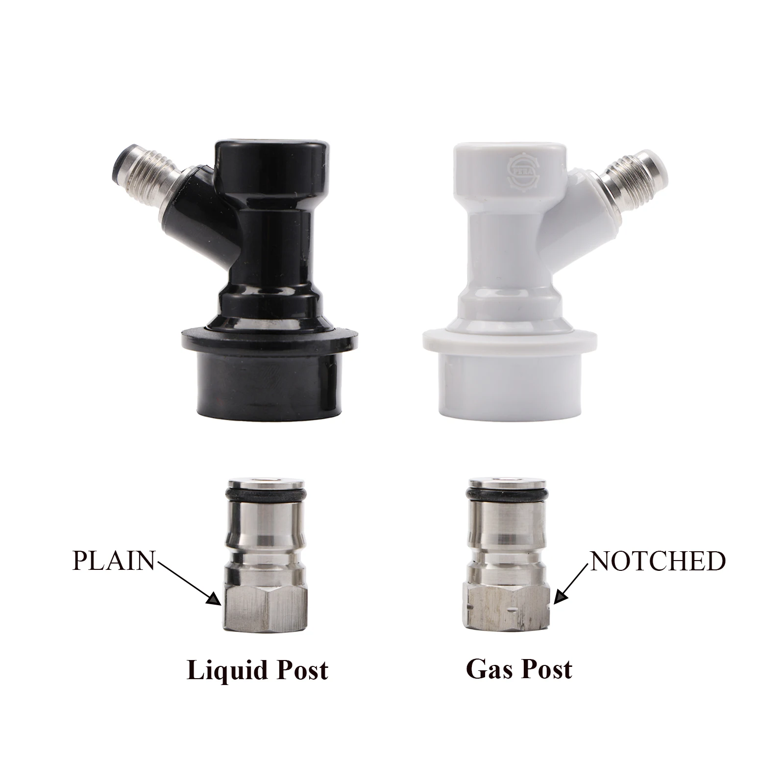 Cornelius Type keg Ball Lock Post & Poppet Female Thread Gas + liquid 19/32\