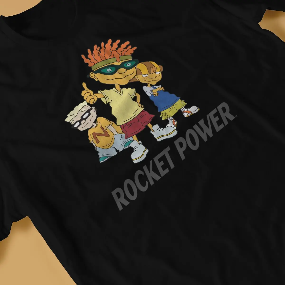 Tops 100% Cotton Leisure Sports Rocket Power Squad Goals Men's and women's T-shirts Tshirt Top image 3