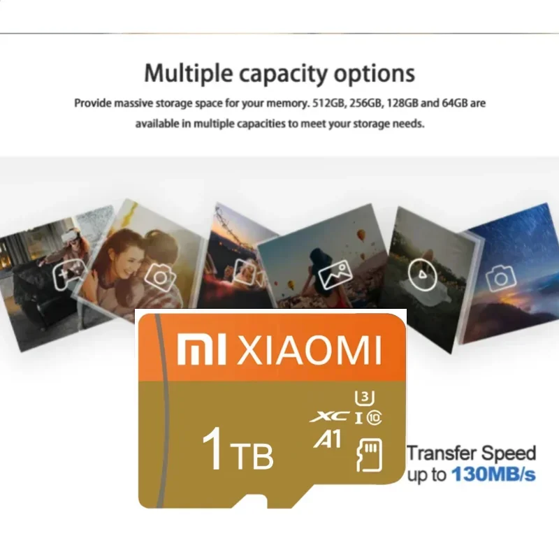 Karta pamięci Xiaomi U3 A1 V30 Class 10 Micro Card 128GB 64GB 256GB 512GB Szybka karta SD TF z adapterem do Nintendo Switch