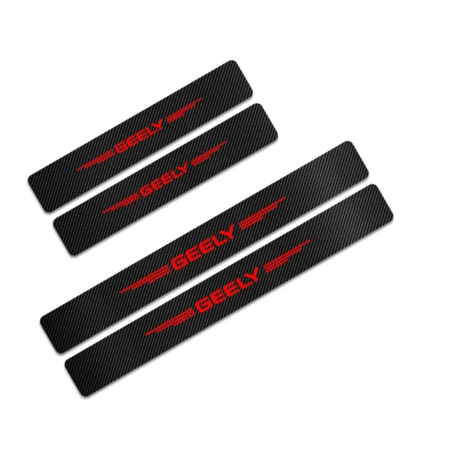 For Geely Tugella Coolray Geometry C GC6 GC9 Emgrand EC7 EC8 CK MK LC Panda Atlas Car Door Sill Sticker Accessories Threshold view 3
