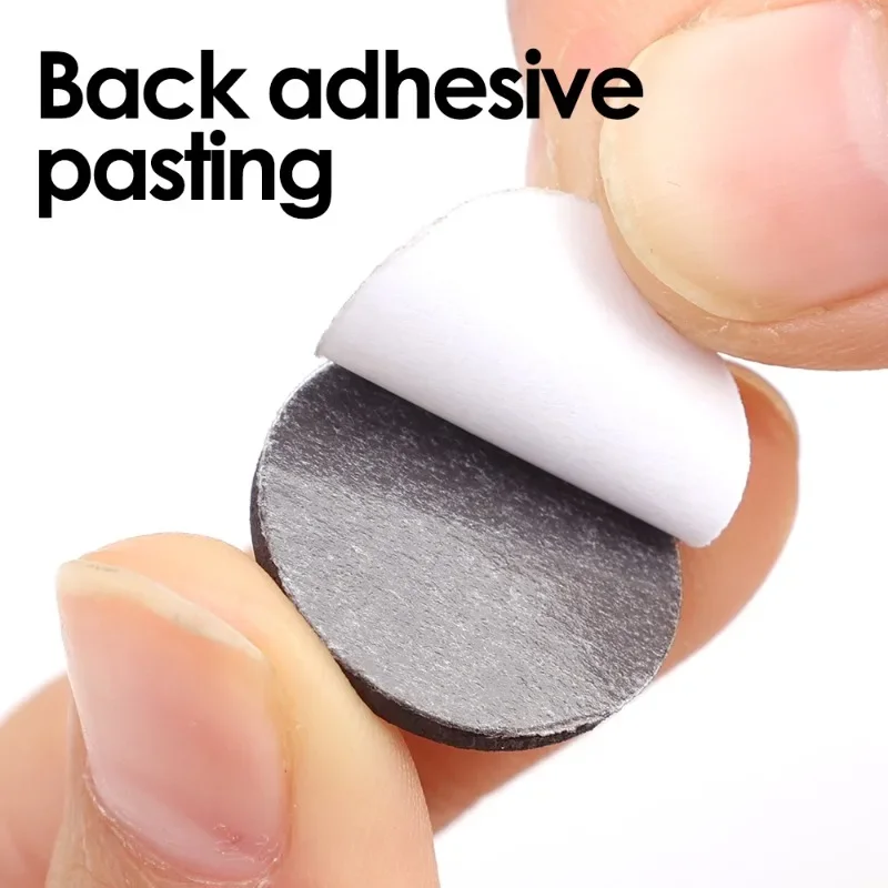 150/100/50Pcs Self Adhesive Magnet Round Flexible Magnetic Circles Sticky Sheet for Crafts DIY Projects Home Office Supplies