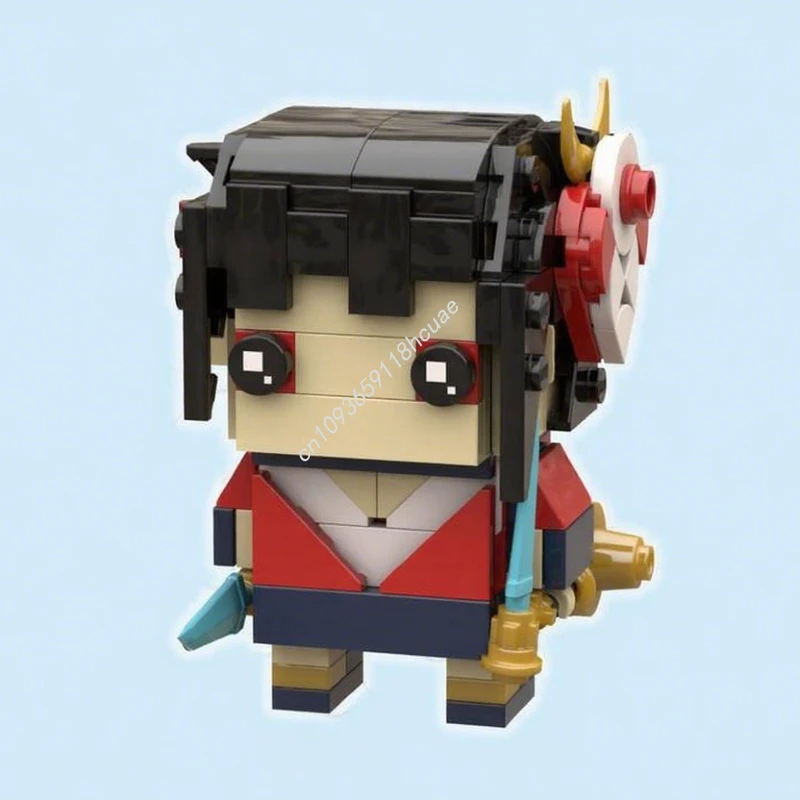 

204pcs MOC Blood moon Akalies Brickheadz Building Blocks Christmas Gift Creative Indoor Decoration DIY Model for Enthusiasts