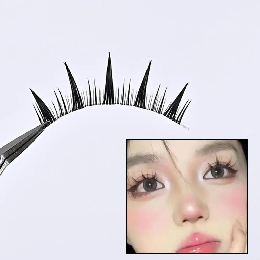 Manga Lashes 5 Pairs Anime Cosplay Faux Mink Lashes Eyelashes Full Lashes Extension Korean Short Natural Strip Y0A6