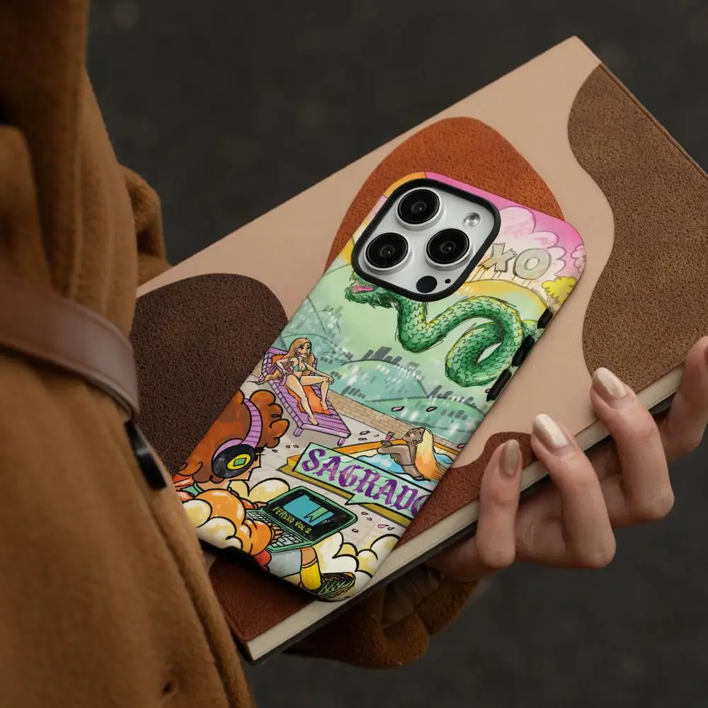 حافظة هاتف لهاتف سامسونج جالاكسي S25 24 23 22 Ultra Plus A56 36 26 لامعة عالية الدقة بطبقة مزدوجة غلاف صلب Feid Ferxxo Vol X Sagrado