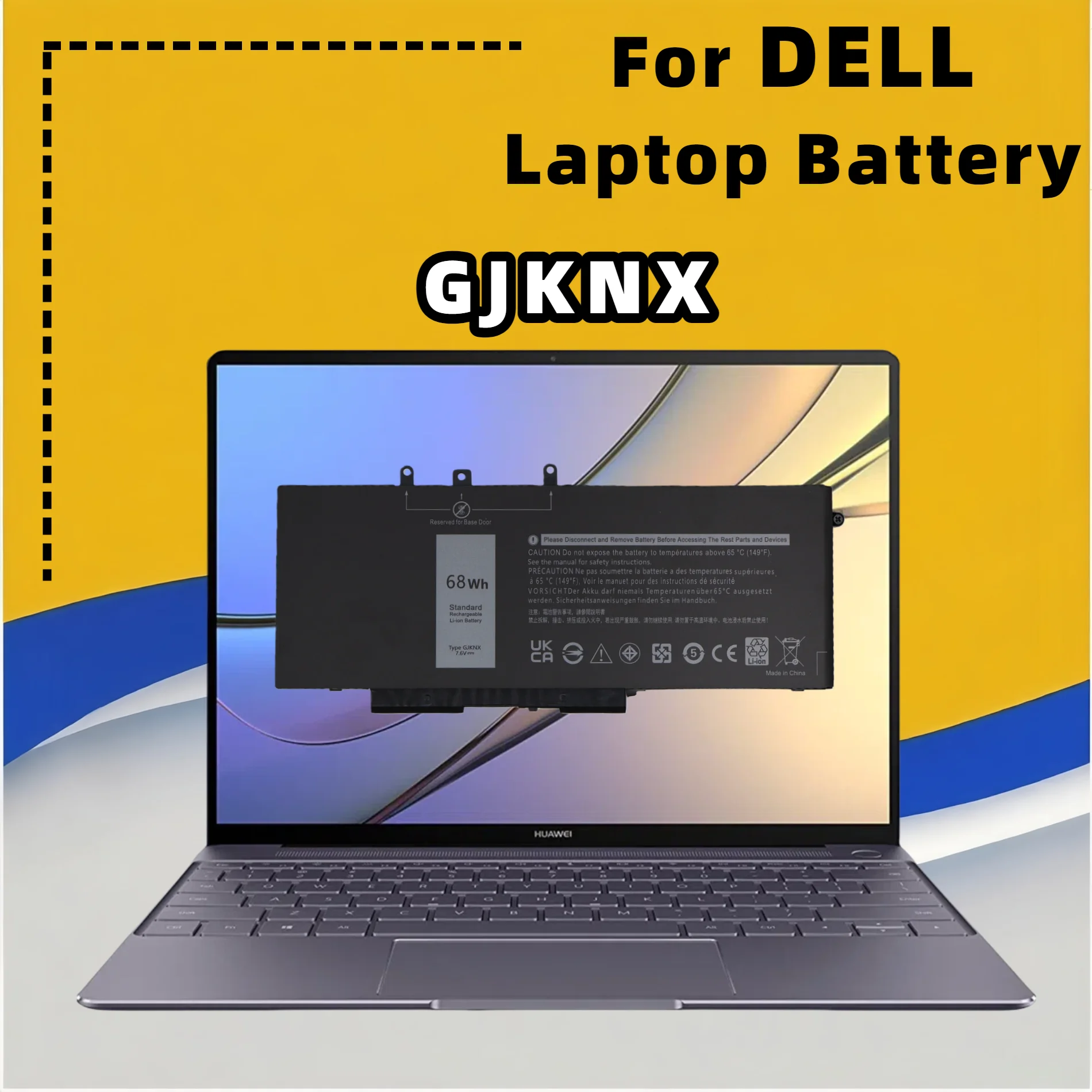 

FRLESUI For DELL Latitude E5480 5580 5490 5590 For DELL Precision M3520 M3530 Series GD1JP GJKNX Battery 13 months warrannty